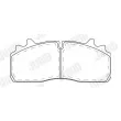 Jeu de 4 plaquettes de frein avant JURID 2928409560 - Visuel 2