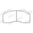 Jeu de 4 plaquettes de frein arrière JURID 2931509560 - Visuel 2