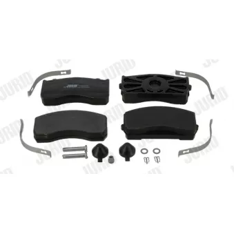 Jeu de 4 plaquettes de frein avant JURID 2918305390