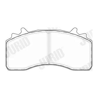 Jeu de 4 plaquettes de frein avant JURID 2922305399