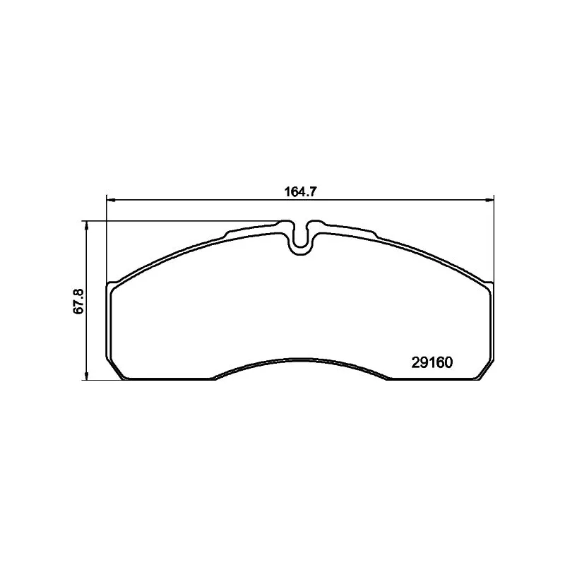 Jeu de 4 plaquettes de frein avant MINTEX MDB3422