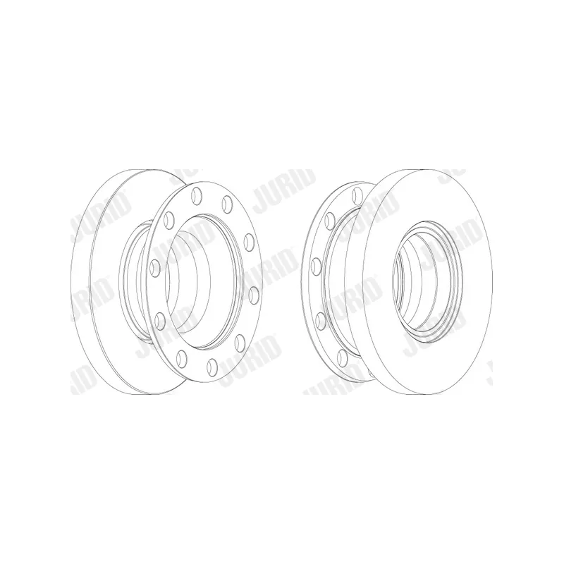 Jeu de 2 disques de frein arrière JURID 569197J