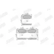 Jeu de 4 plaquettes de frein avant JURID 572533J - Visuel 1