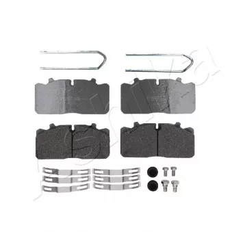 Jeu de 4 plaquettes de frein avant ASHIKA