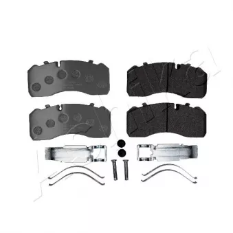 Jeu de 4 plaquettes de frein avant ASHIKA