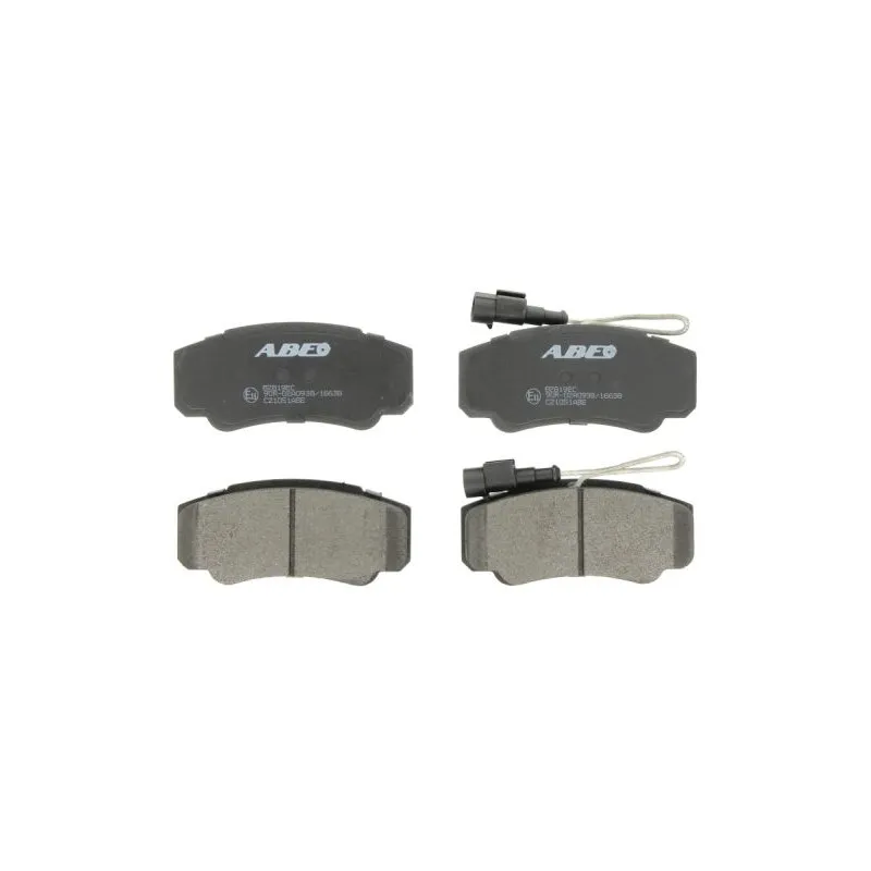 Jeu de 4 plaquettes de frein arrière ABE C21051ABE