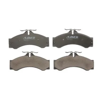 Jeu de 4 plaquettes de frein avant ABE