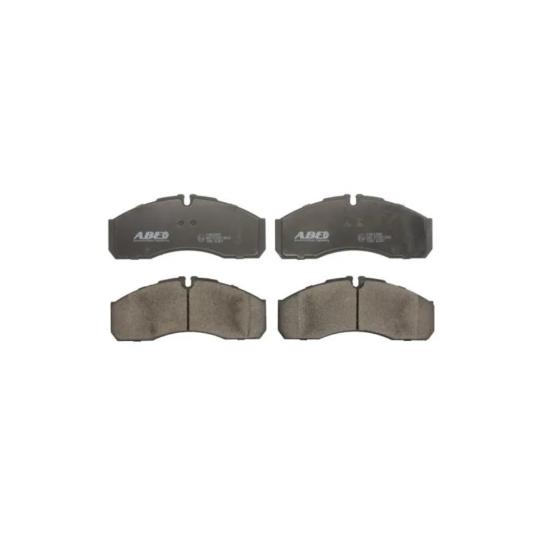 Jeu de 4 plaquettes de frein avant ABE C1M053ABE
