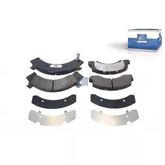 Jeu de 4 plaquettes de frein avant DT 15.00003