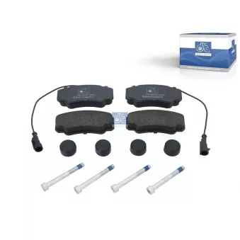 Jeu de 4 plaquettes de frein arrière DT