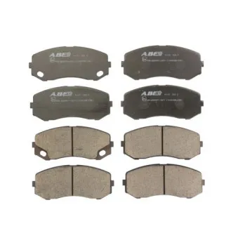 Jeu de 4 plaquettes de frein avant ABE