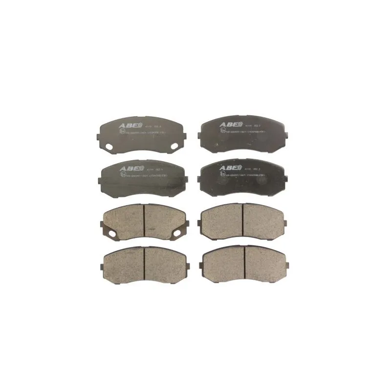 Jeu de 4 plaquettes de frein avant ABE C15047ABE
