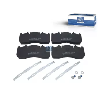 Jeu de 4 plaquettes de frein arrière DT 2.94096