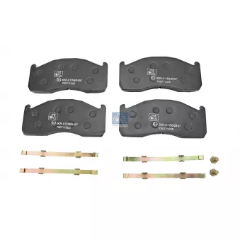 Jeu de 4 plaquettes de frein arrière DT 2.94073