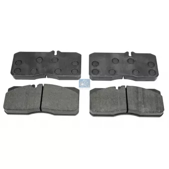 Jeu de 4 plaquettes de frein avant DT