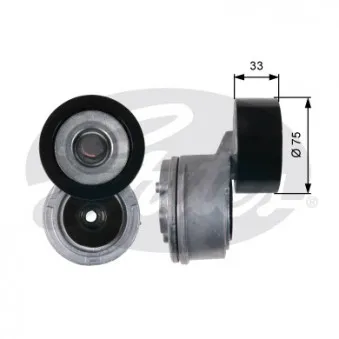 Tendeur de courroie, courroie trapézoïdale à nervures GATES