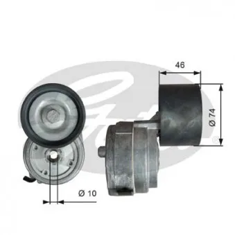 Tendeur de courroie, courroie trapézoïdale à nervures GATES