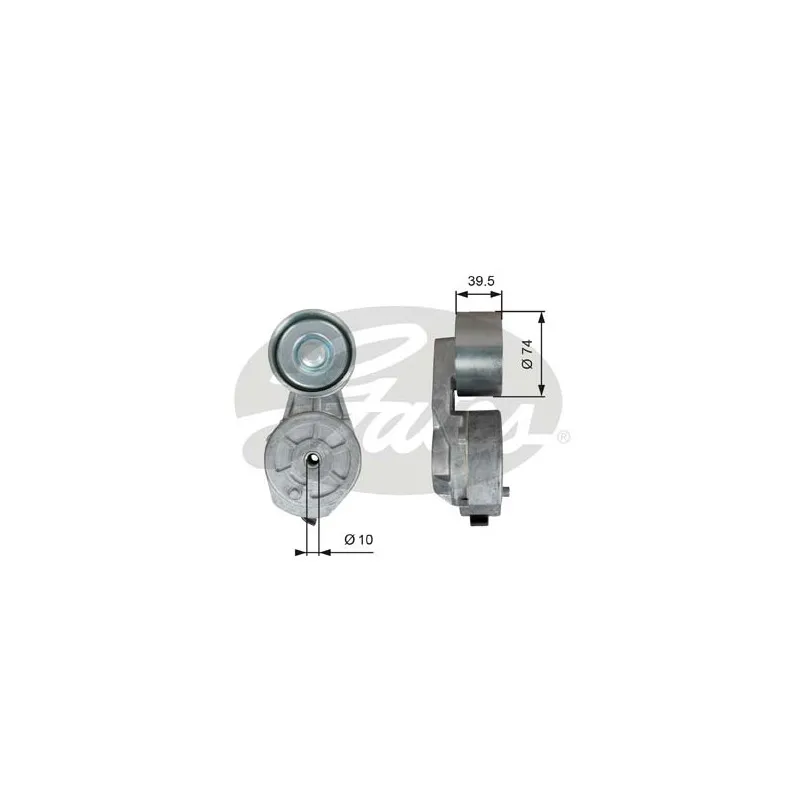 Tendeur de courroie, courroie trapézoïdale à nervures GATES T38707