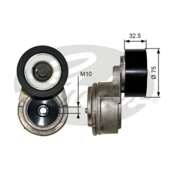 Tendeur de courroie, courroie trapézoïdale à nervures GATES