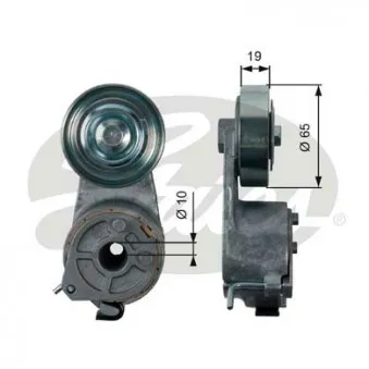 Tendeur de courroie, courroie trapézoïdale à nervures GATES