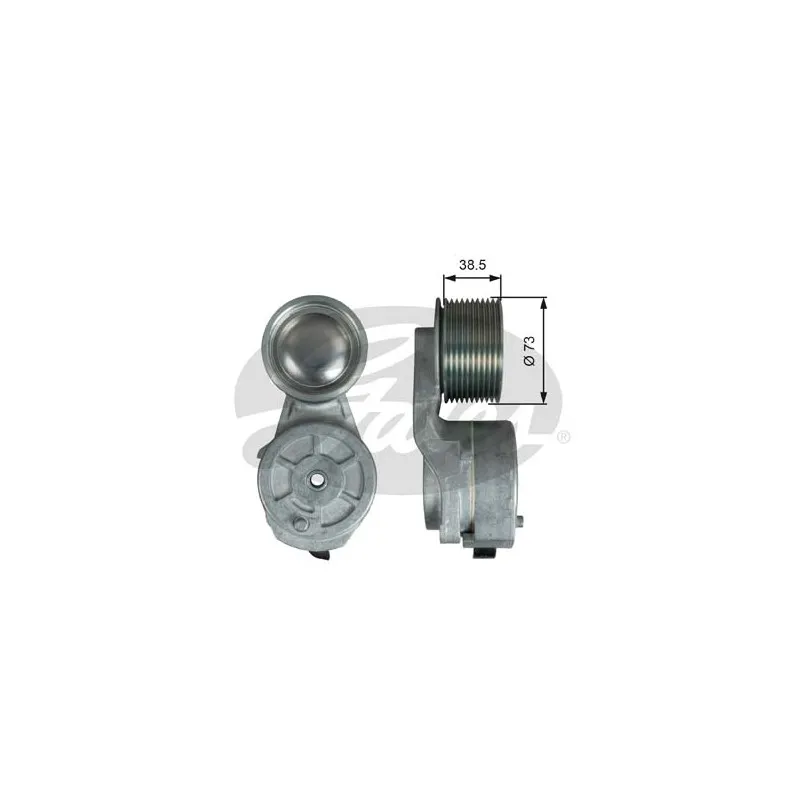 Tendeur de courroie, courroie trapézoïdale à nervures GATES T38700