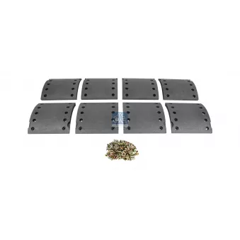 Kit de garnitures de frein, frein à tambour DT