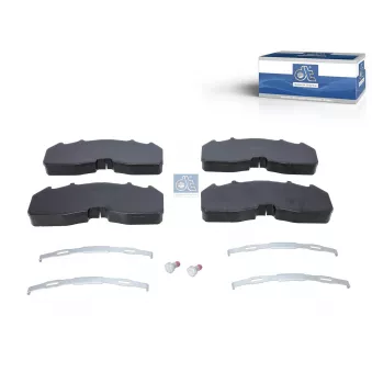 Jeu de 4 plaquettes de frein avant DT 1.35032