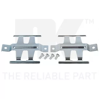 Kit d'accessoires, plaquette de frein à disque NK