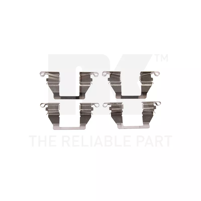 Kit d'accessoires, plaquette de frein à disque NK 7930893