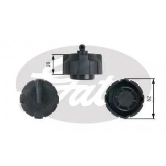 Bouchon, réservoir de liquide de refroidissement GATES