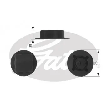 Bouchon, réservoir de liquide de refroidissement GATES