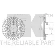 Jeu de 2 disques de frein avant NK 202287 - Visuel 3