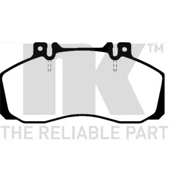 Jeu de 4 plaquettes de frein avant NK