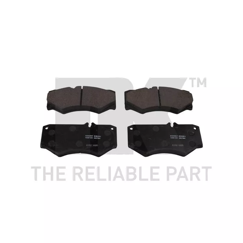 Jeu de 4 plaquettes de frein avant NK 223307