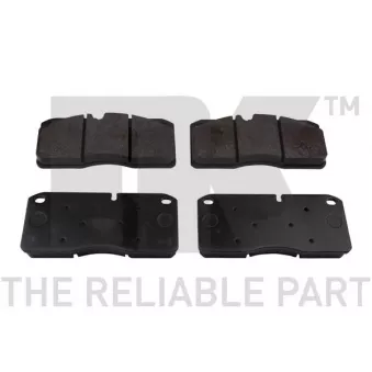 Jeu de 4 plaquettes de frein avant NK