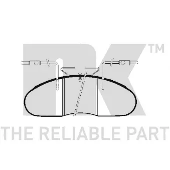 Jeu de 4 plaquettes de frein avant NK