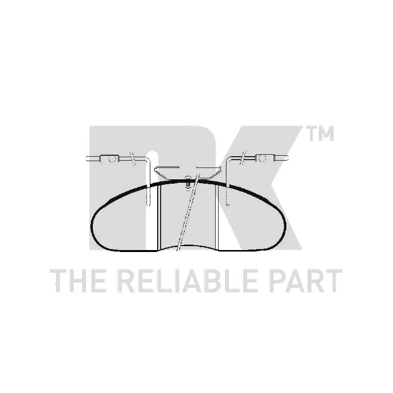 Jeu de 4 plaquettes de frein avant NK 223923