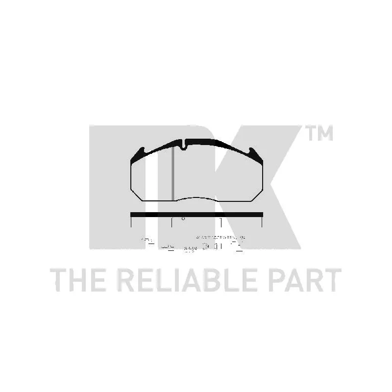 Jeu de 4 plaquettes de frein avant NK 223936