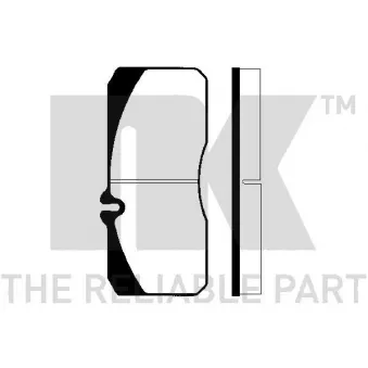 Jeu de 4 plaquettes de frein avant NK