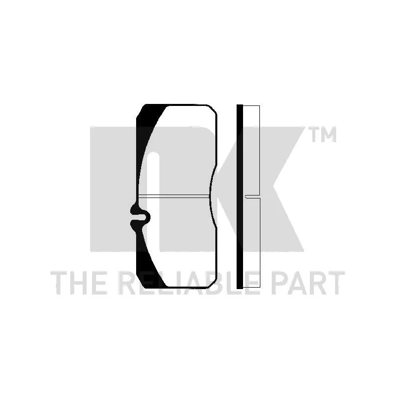 Jeu de 4 plaquettes de frein avant NK 229988