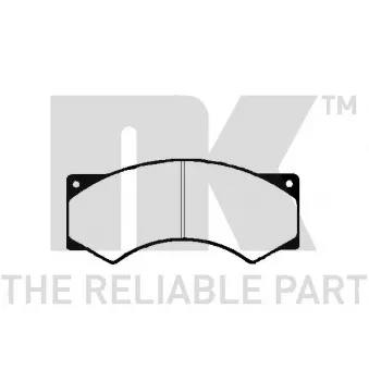 Jeu de 4 plaquettes de frein avant NK