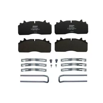 Jeu de 4 plaquettes de frein SBP