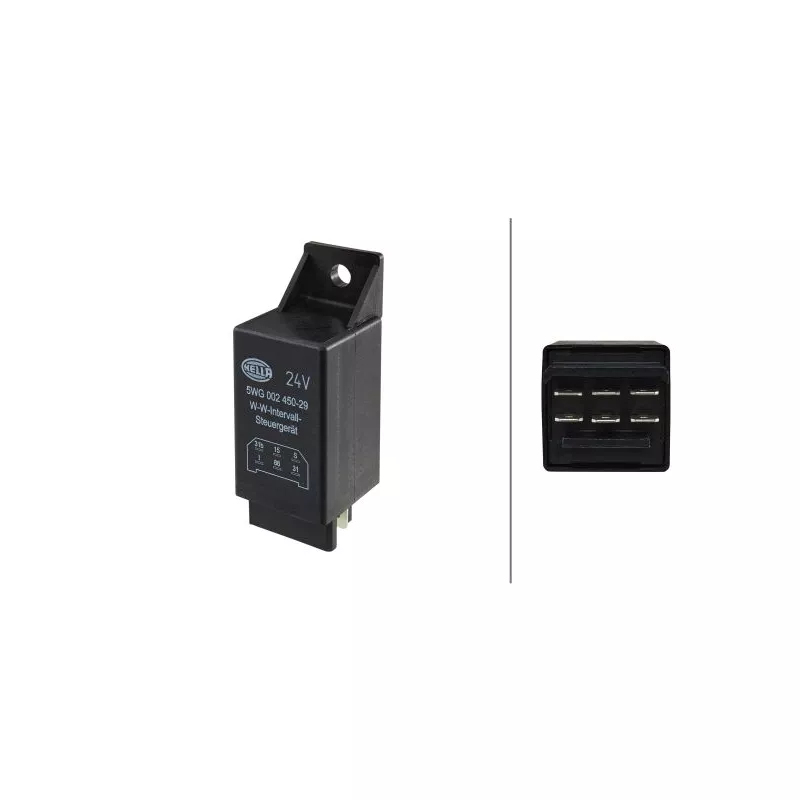 Relais, intervalle d'essuyage HELLA 5WG 002 450-291