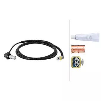 Capteur, vitesse de roue avant gauche HELLA