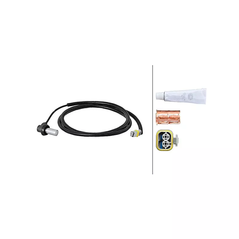 Capteur, vitesse de roue avant gauche HELLA 6PU 230 048-491