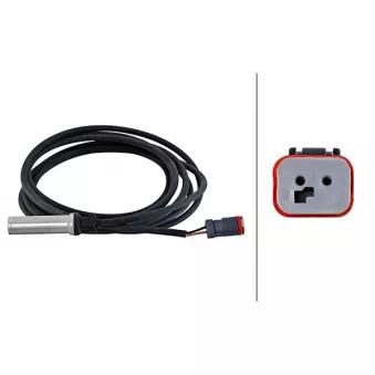 Capteur, vitesse de roue avant droit HELLA