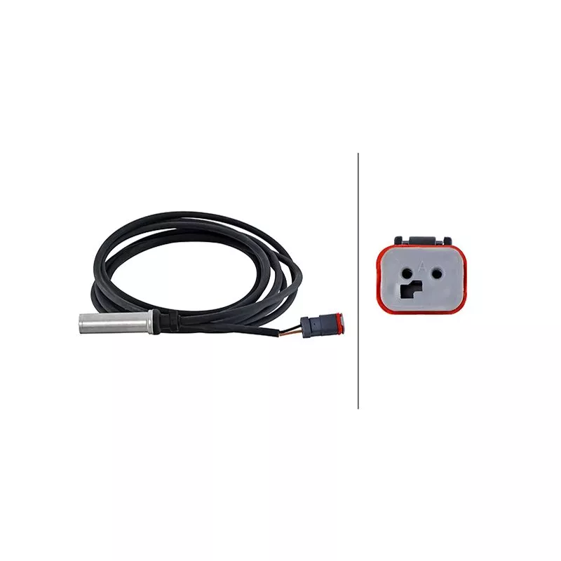 Capteur, vitesse de roue avant droit HELLA 6PU 230 048-541