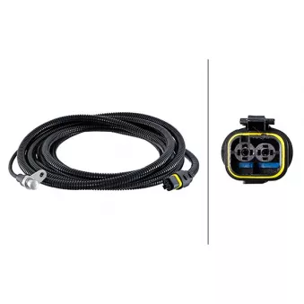 Capteur, vitesse de roue arrière droit HELLA