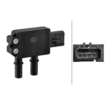 Capteur, pression des gaz échappement HELLA