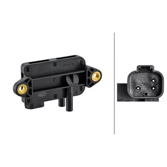 Capteur, pression des gaz échappement HELLA